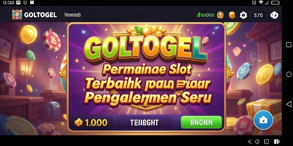 Tampilan gameplay seru dari aplikasi GOLTOGEL dengan grafik menarik.