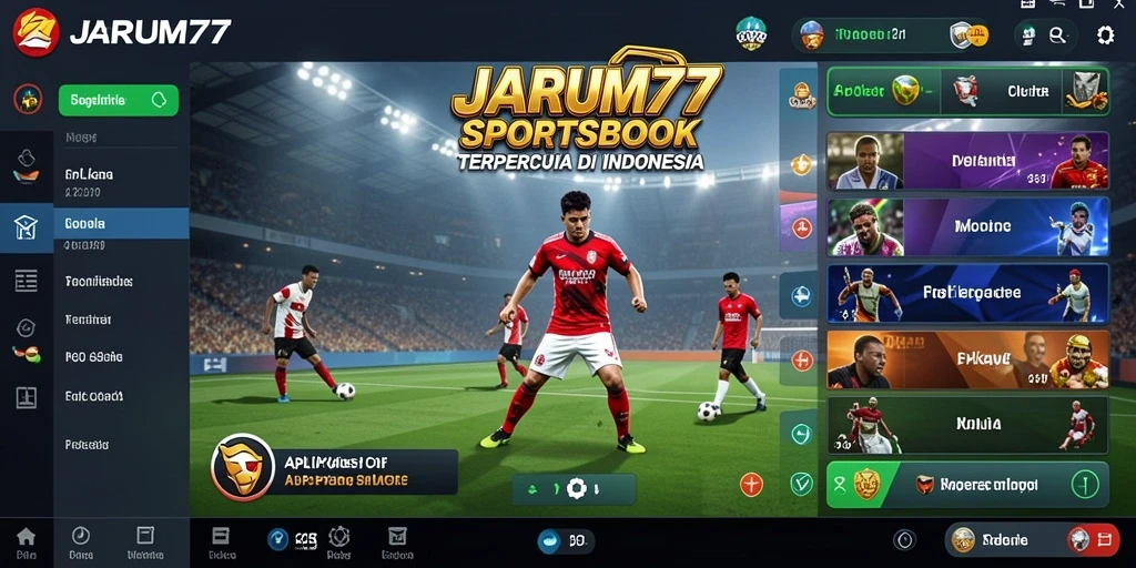 Tampilan gameplay aplikasi JARUM77 yang menarik dan interaktif.