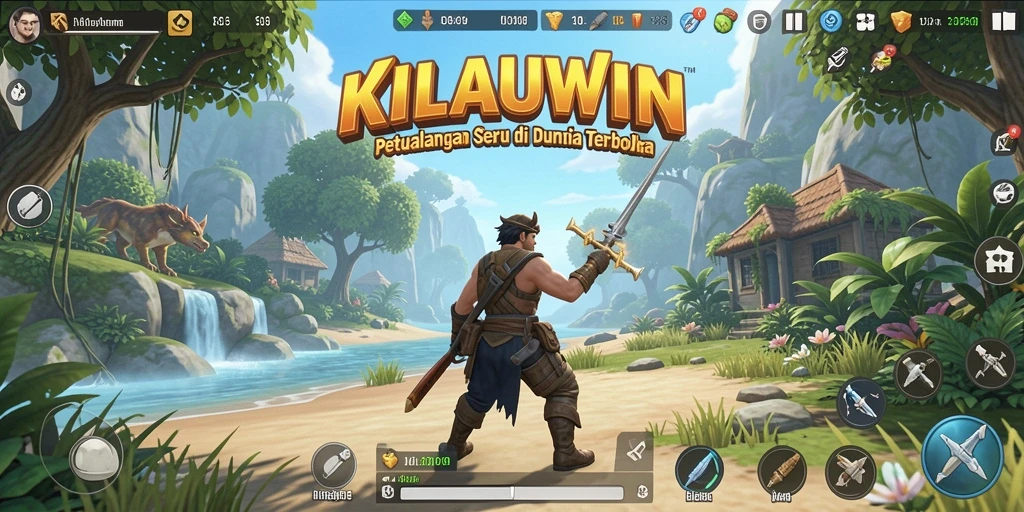 Gameplay KILAUWIN menampilkan eksplorasi dunia terbuka yang mengesankan.