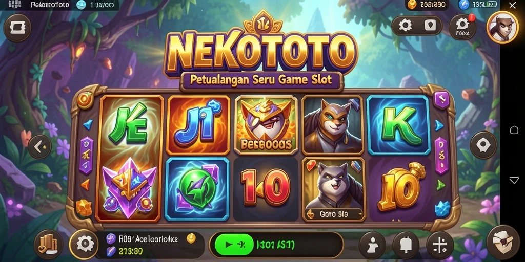 Tampilan gameplay seru di NEKOTOTO dengan berbagai fitur menarik.