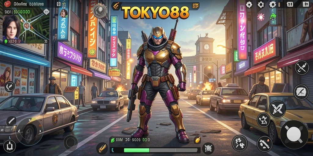 Tampilan gameplay TOKYO88 yang menakjubkan dan menarik.